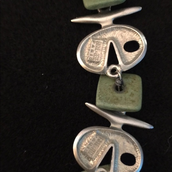 BICHE DE BERE PARIS Vintage Art Collar Statement Necklace 18” - Picture 4 of 10